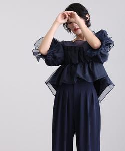 Платье-брюки, платье для вечеринки в знак благодарности, платье для мамы, свадебное платье, вечернее платье, платье для приглашения, платье для особого случая, платье для встречи выпускников Pourvous, цвет Navy