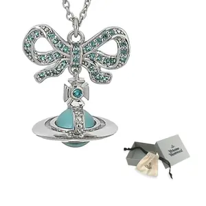 Vivienne Westwood 925 Sterling Silver унисекс-ожерелье Green