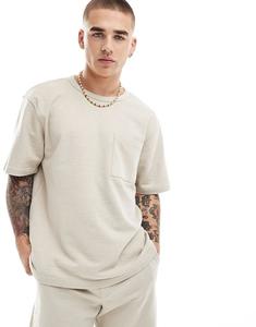 ONLY & SONS Свободный фактурный крой, бежевый цвет