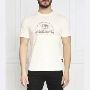 Футболка стандартного кроя s-macas ss Napapijri, бежевый