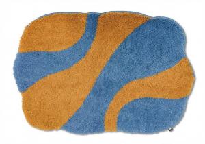 Коврик для ванной Rhomtuft Ambiente круглый 80 см цвет золото/нептун