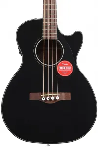 Акустико-электрический концертный бас-гитар Fender CB-60SCE - черный