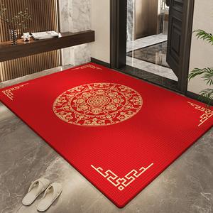 Dajiang Ковер 60х90 см для прихожей в китайском стиле, красный, Qianxi Linmen Design, безопасный и нескользящий