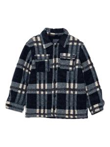 Думаю, детская клетчатая рубашка куртка guess kids, синий