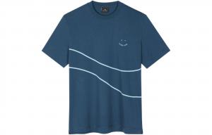 Футболка Ps Logo Detailed Crewneck Paul Smith, синий