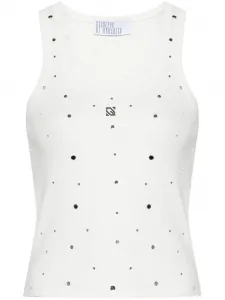 Топ с кристаллами Giuseppe Di Morabito, белый