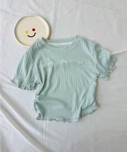 Футболка с оборками Ribbon Point Frill Aimoha Kids, цвет Mint