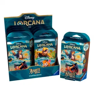 Стартовый набор карточной игры Ravensburger Disney Lorcana Sea, синий
