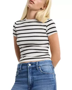 Суперэластичная детская футболка Good American, белый