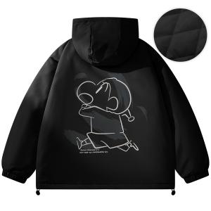 Crayon Shinchan Пуховик унисекс, Black[Thickened]