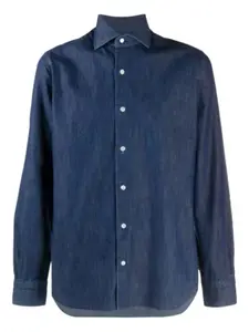 Рубашка на пуговицах Barba, синий