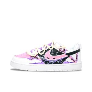 Детские скейтерские кроссовки Court Borough для младших школьников Nike, фиолетовый/черный/розовый