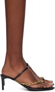 Сандалии с черными листьями Bottega Veneta