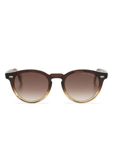 Cutler & Gross солнцезащитные очки в круглой оправе, коричневый