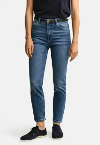 Укороченные джинсы облегающего кроя Gant, Mid Blue Broken In