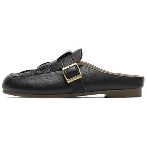 AGSDON Тихие закрытые тапочки женские 3 см черные, цвет Black