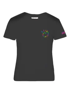 Футболка с графическим принтом Mc2 Saint Barth, черный