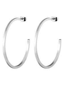 Adeliás Женские серьги - Серьги-кольца из нержавеющей стали серебристого цвета