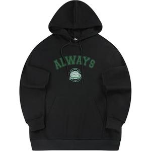 361° Толстовка мужская Super Black с капюшоном утепленная Regular