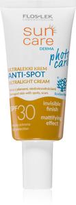 Солнцезащитный дерма-фотоуход с легкой текстурой, защитный увлажняющий крем для кожи с несовершенствами Floslek Laboratorium, spf 30 30 мл
