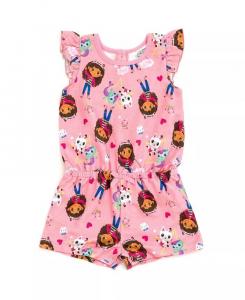 Комбинезон Pandy Paws Cakey Cat Mer Cat для маленьких девочек Dreamworks Gabby'S Dollhouse, розовый