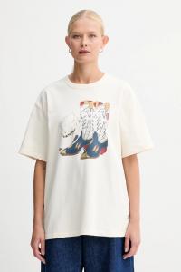 Хлопковая футболка Levi'S, бежевый