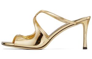 Тапочки-слайды Anise Quiet Slide женские, золотистые Jimmy Choo, Original Shoe Box Included