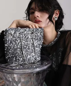 Клатч Pourvous, цвет Silver