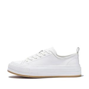 BELLALILY Женские белые низкие повседневные туфли с устойчивостью к истиранию, цвет White