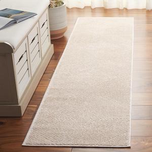 Ковер SAFAVIEH, 61 x 244 см, Rug Stella Collection Runner, Beige & Beige, Geometric Design, Ideal for High Traffic Areas in Living Room, Bedroom, Dining (STA112E)