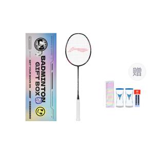 LINING Thunderbolt Cannonball ракетка для бадминтона full carbon, наступательная, жесткая головка, начальный уровень, унисекс, одиночная ручка, black