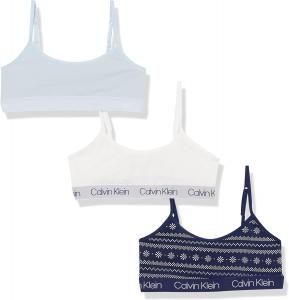 Calvin Klein для девочек Modern Cotton Crop, Invicible/Empry/White
