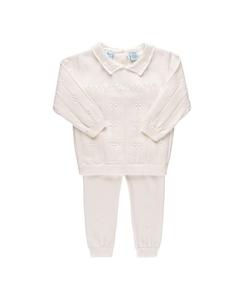 Унисекс Винтажный трикотажный комплект - Малыш, Малыш Feltman Brothers, слоновая кость/кремовый