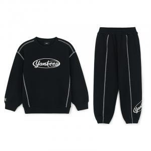 Детская повседневная спортивная одежда MLB, черный