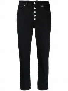 Укороченные джинсы с завышенной талией DONDUP, синий