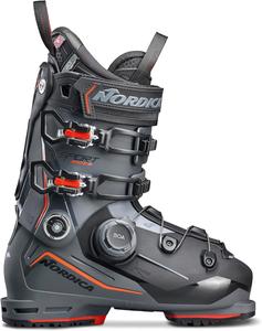 Мужские высокопроизводительные горнолыжные ботинки Nordica Sportmachine 3 130 BOA с широкой посадкой, Anthracite / Black / Red