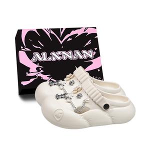 Alxnan Клоги женские бежевые Box, цвет Beige Box