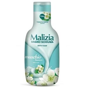 Пена для ванны с белым мускусом жидкость для ванн 1000мл Malizia