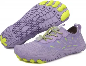 Обувь Grounded Barefoot для женщин и мужчин, противоскользящая, быстро сохнущая, водная, дышащая, легкая с широкой носочной частью, для походов, прогулок, бега, йоги и водных видов спорта, унисекс Generic, фиолетовый