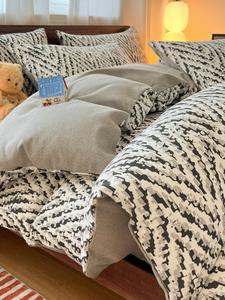 MIDO HOUSE Комплект постельного белья 1,5 м, 4 предмета: пододеяльник 200x230 см