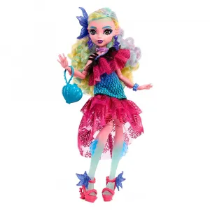 Детская кукла Mattel Monster High Lagoona Blue Monster Ball Party Dress doll, розовый