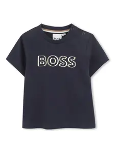 Футболка с логотипом BOSS Kidswear, синий