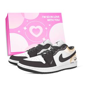 Jordan Кроссовки баскетбольные Air 1 Vintage Unisex низкие Black, White, Yellow