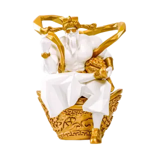 ARTONACO Вогнутый и выпуклый Nake Muscle Wealth God, White Gold миниатюрная фигурка Wealth God