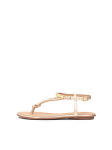 Сандалии с Т-образной перемычкой Kazar, золотой