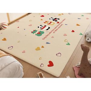 Budis Ковер 180х200 см для гостиной/детской в стиле BJ-282 Cute Panda, моющийся, водонепроницаемый, грязеотталкивающий
