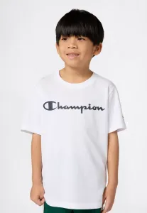 Базовая футболка с круглым вырезом и принтом Champion, White