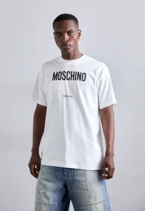 Футболка с миланским принтом Moschino, White