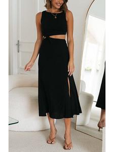 Длинное платье LA Angels, черный