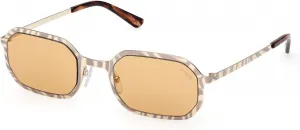 Солнцезащитные очки Pucci EP0248 32E, блестящие, бледно-золотые, размер 52/23/140, женские Emilio Pucci, gold